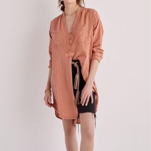 Anthropologie Pilcro Seersucker Button Down Top